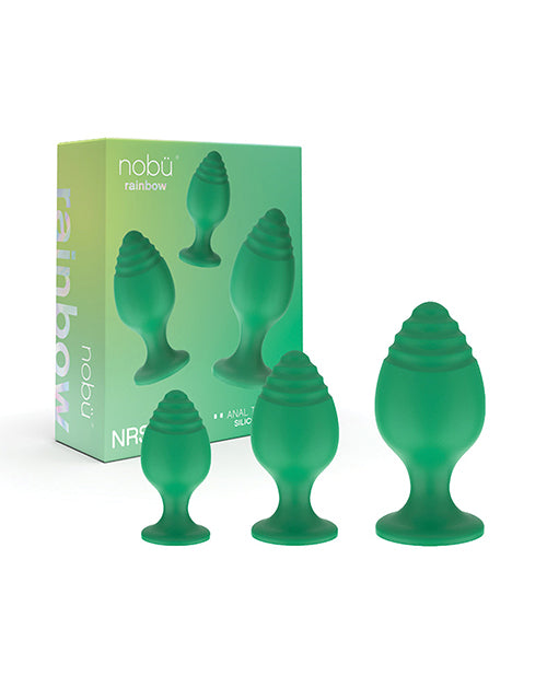 Nobu Rainbow Silicone Plug Set - Green