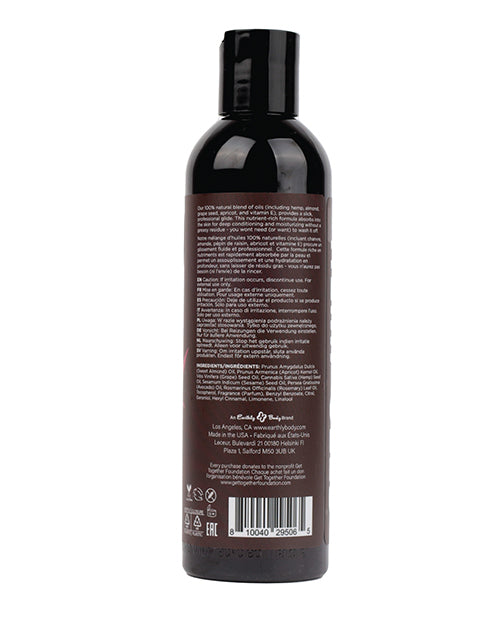 Earthly Body Massage &amp; Body Oil - 8 oz Zen Berry Rose