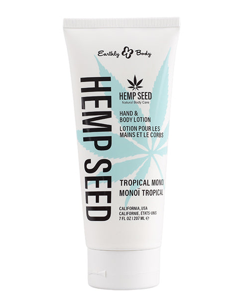 Earthly Body Hand &amp; Body Lotion - 7 oz Tube Tropical Monoi