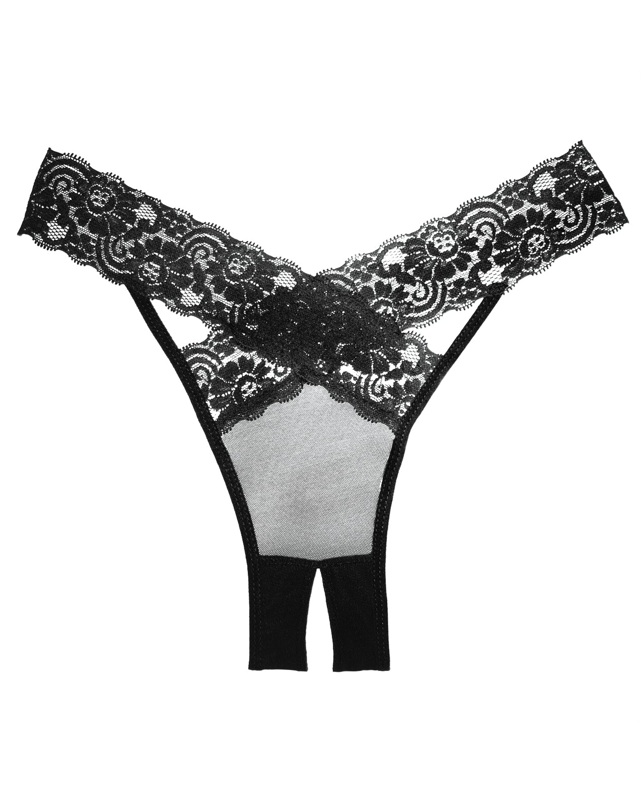 Adore Sheer &amp; Lace Desire Panty Black O/S