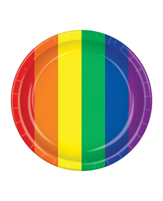 Pride Plates - Rainbow Pack of 8