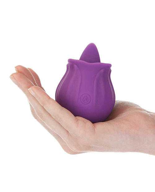 M'Lady Flickering Tongue &amp; Vibrating Clitoral Stimulator - Purple