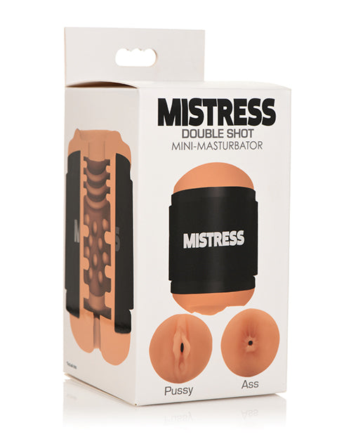 Curve Toys Mistress Double Shot Mini Masturbator Pussy &amp; Ass - Medium