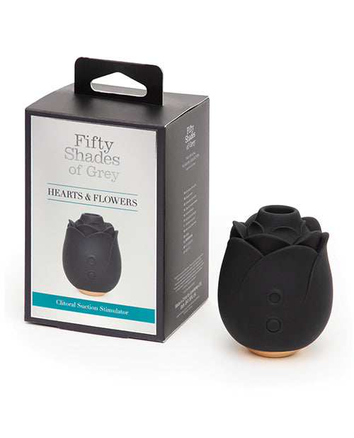 Fifty Shades of Grey Hearts &amp; Flowers Rose Vibrator - Black
