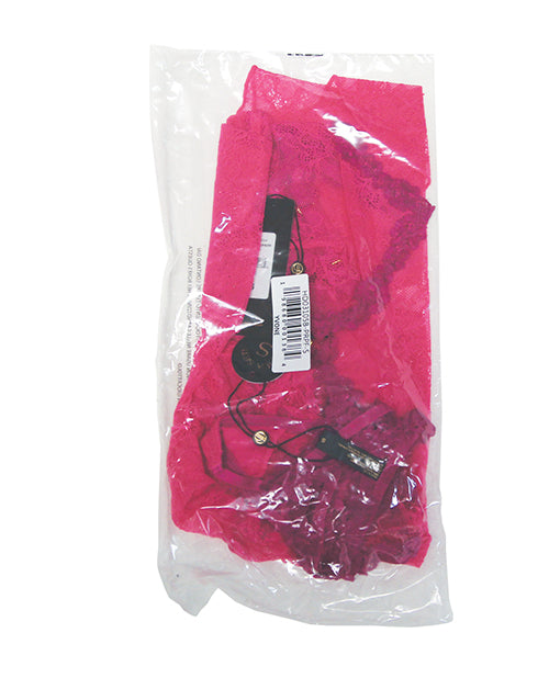 Yvone Lace Babydoll w/Front Closure &amp; G-String 2 pc Set - Pink LG