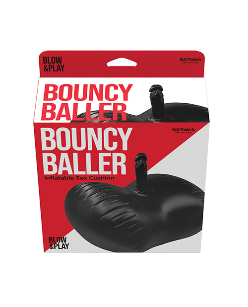 Bouncy Baller Inflatable Cushion w/Dildo &amp; Foot Pump
