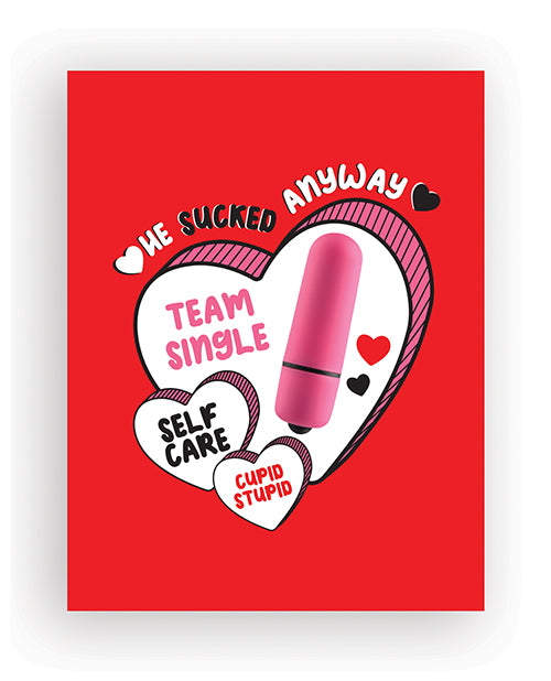 Sucked Anyway Naughty Greeting Card w/Rock Candy Vibrator &amp; Fresh Vibes Towelettes