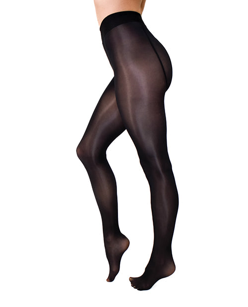 Kix'ies Strong &amp; Silky Black Tights - Black L/XL
