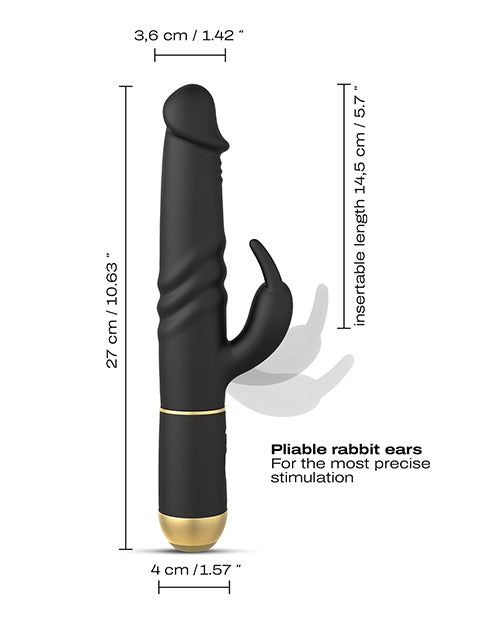 Dorcel Thrusting &amp; Spinning Furious Rabbit 2.0 - Black