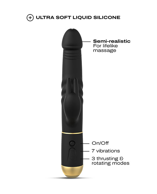 Dorcel Thrusting &amp; Spinning Furious Rabbit 2.0 - Black