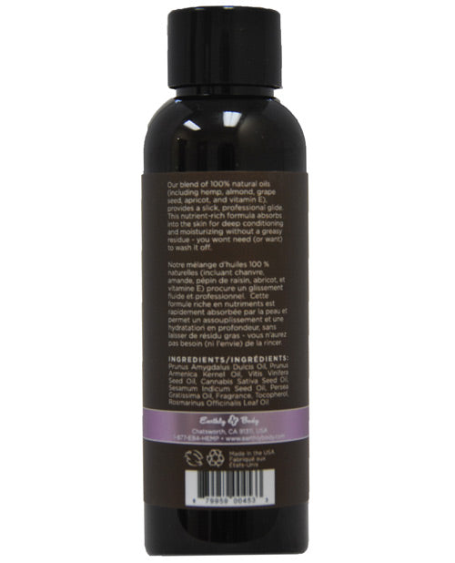 Earthly Body Massage &amp; Body Oil - 2 oz Lavender
