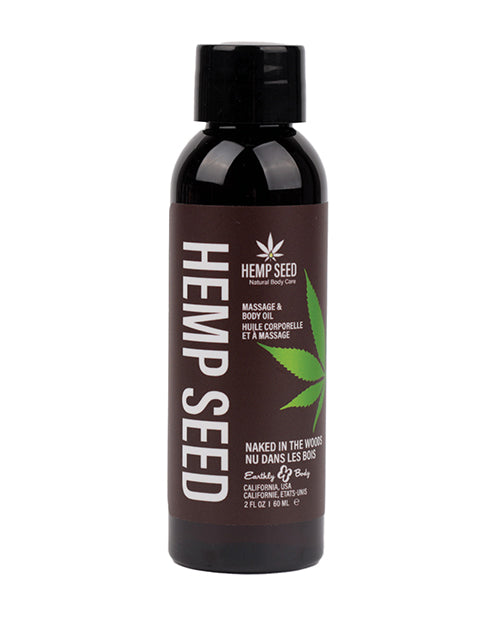 Earthly Body Massage &amp; Body Oil - 2 oz Naked in the Woods