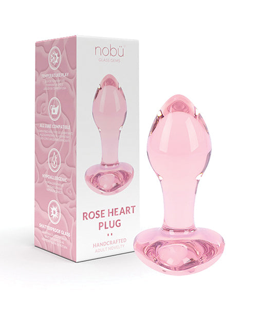 Nobu Rose Heart Plug - Pink