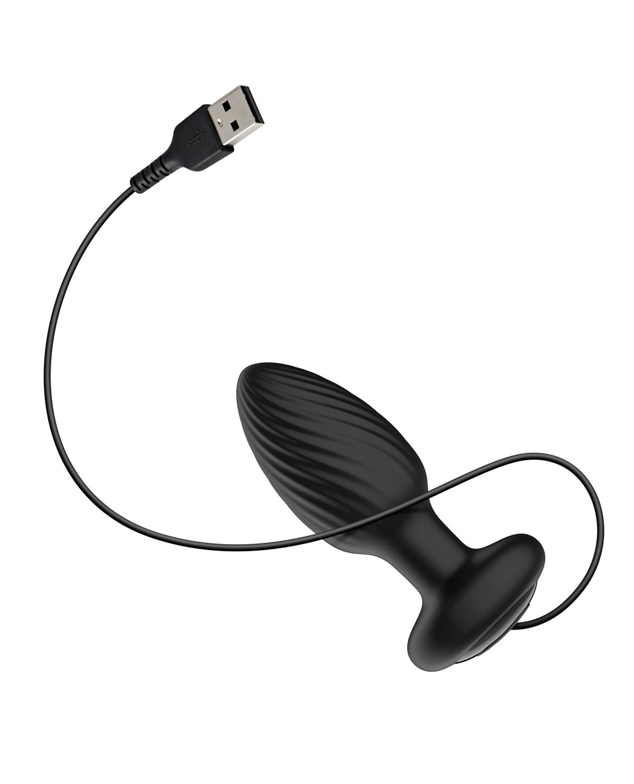 Nexus Tornado Rotating &amp; Vibrating Small Butt Plug - Black