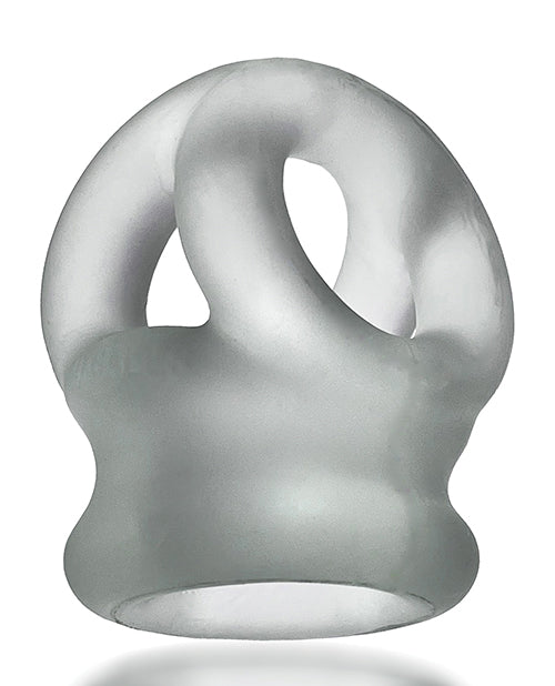 Oxballs Tri Squeeze Cocksling &amp; Ballstretcher - Clear Ice