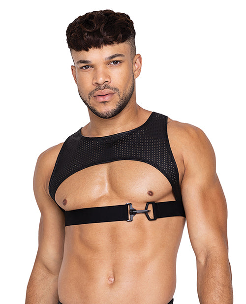 Master Harness w/Hook &amp; Ring Closure Black XL