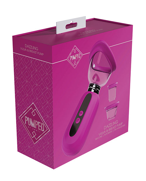 Shots Pumped Dazzling Clitoral, Nipple &amp; Breast Pump - Pink