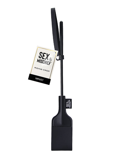 Sex &amp; Mischief Riding Crop - Black
