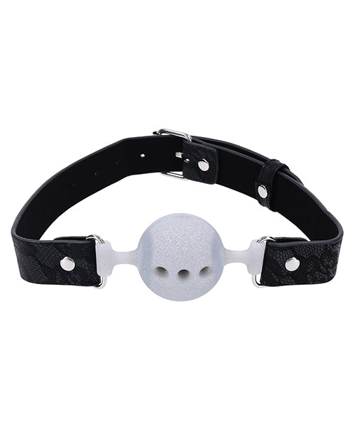 Sex &amp; Mischief Lace Silicone Breathable Ball Gag