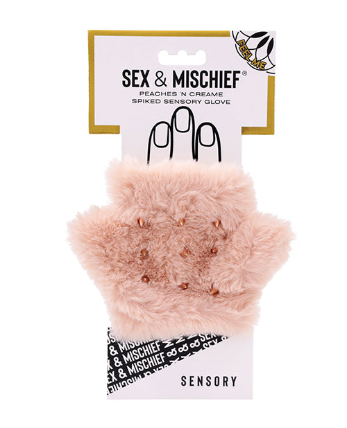 Sex &amp; Mischief Peaches 'n CreaMe Spiked Sensory Glove