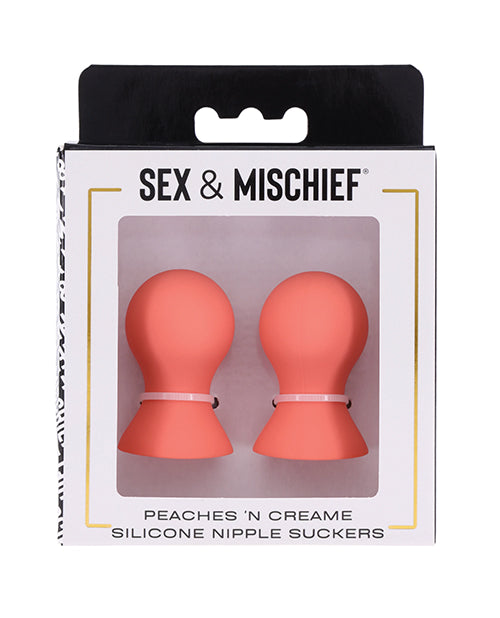 Sex &amp; Mischief Peaches 'n CreaMe Silicone Nipple Suckers