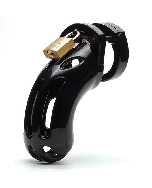 The Curve 3 3/4" Curved Cock Cage &amp; Lock Set - Black