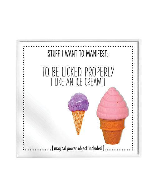 Warm Human To Be Licked Properly Mini Card &amp; Charm
