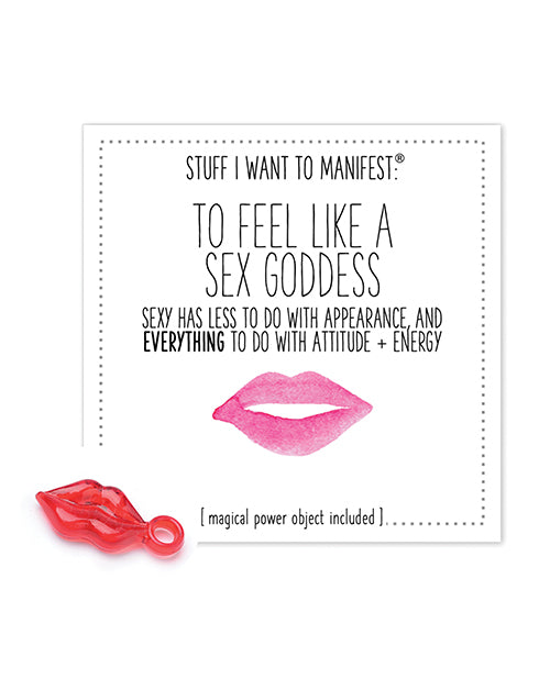 Warm Human To Feel Like A Sex Goddess Mini Card &amp; Charm