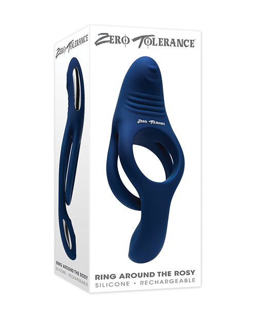 Zero Tolerance Ring Around the Rosy Cock &amp; Ball Vibrator - Blue